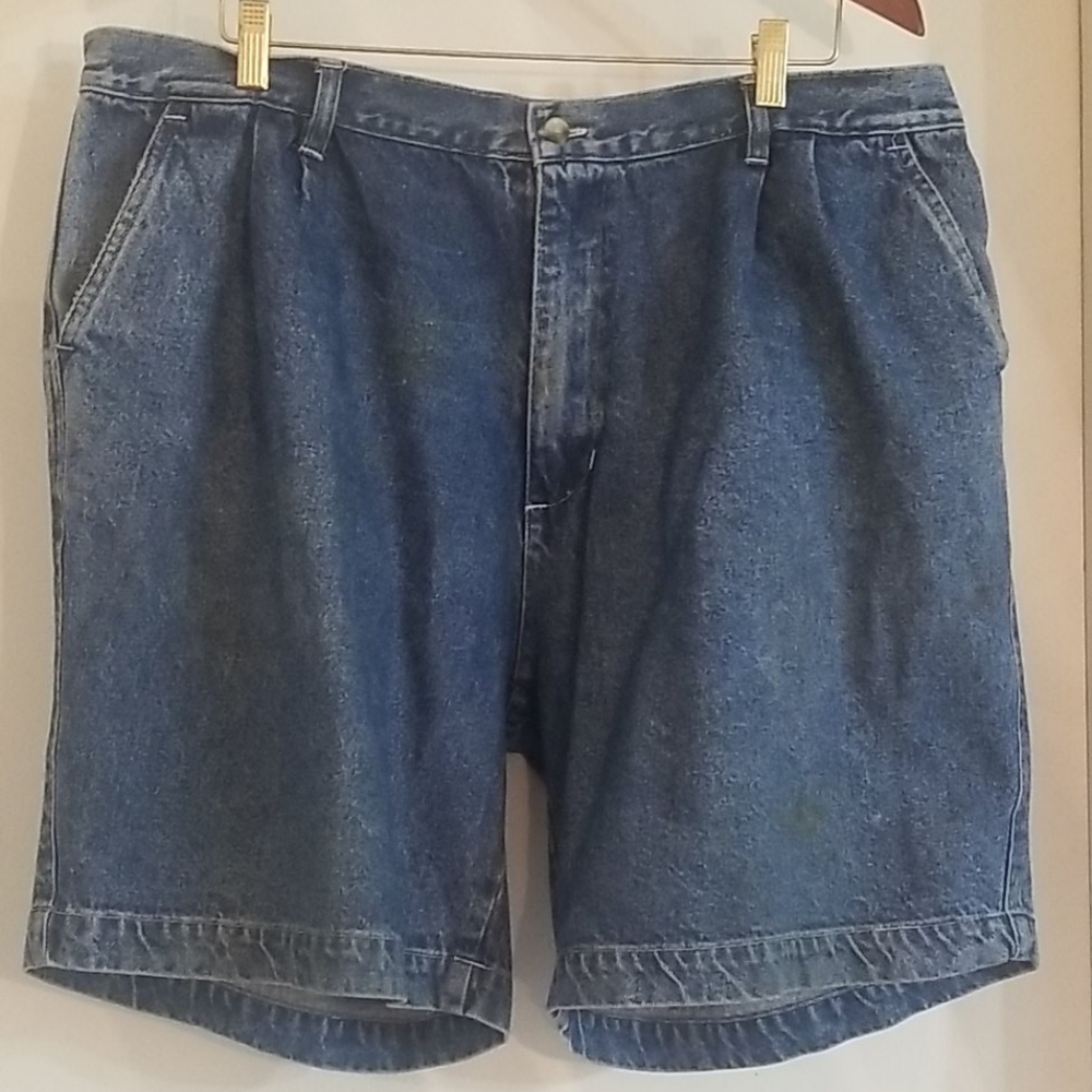Denim golf shorts